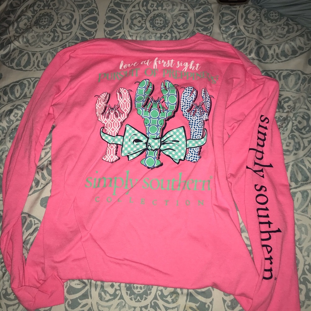 Lobster simply southern longsleeve!!